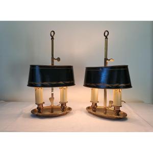 Pair Of Small Hot Water Bottle Lamps