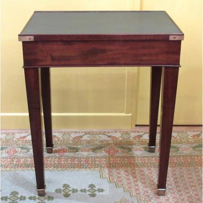 19th Century Mahogany And Leather Writing Table 