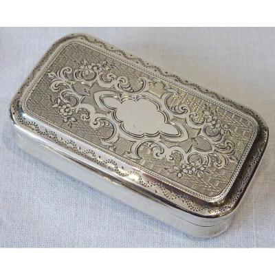 19th Century Sterling Silver Snuff Box