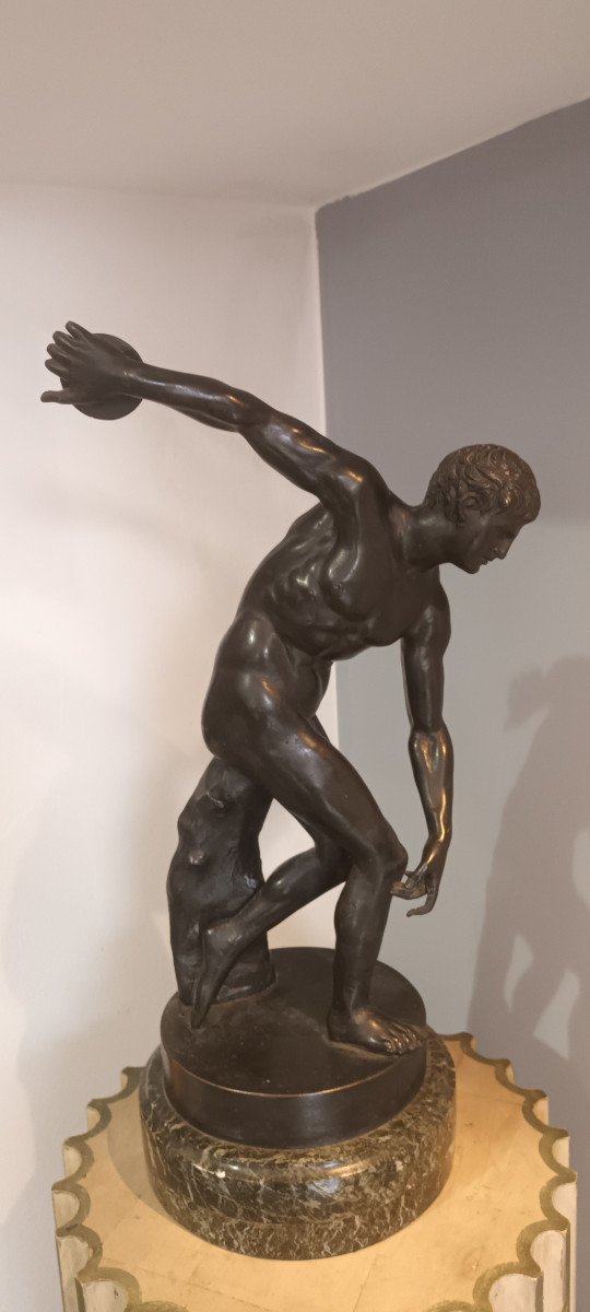 Bronze Sculpture Grand Tour Discobolus Myron Antiquity-photo-2