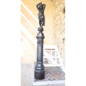 Cast Iron Torchiere 