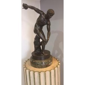 Bronze Sculpture Grand Tour Discobolus Myron Antiquity