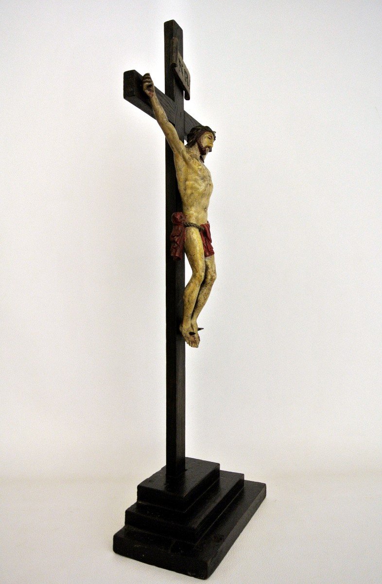 Christ en bois sculpté-photo-3