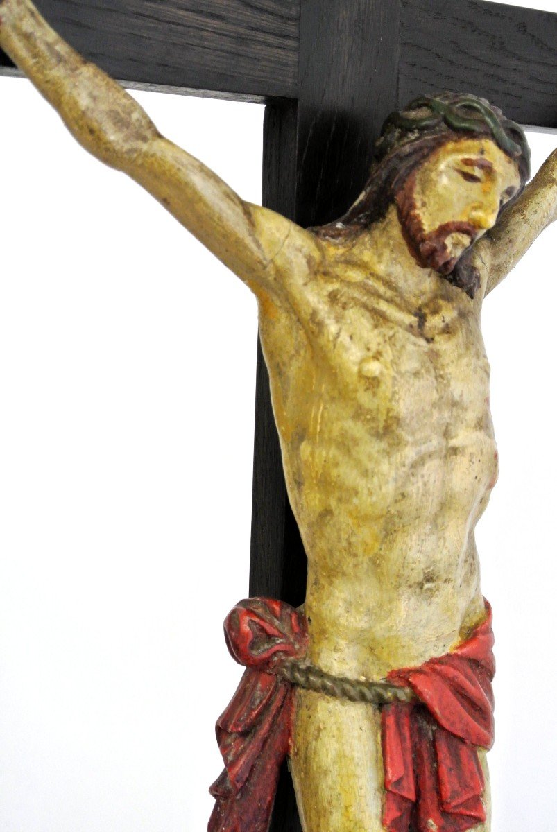 Christ en bois sculpté-photo-4