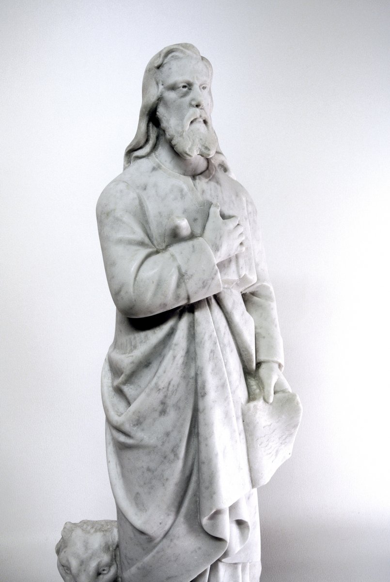 Saint Marc, Sculpture En Marbre-photo-2