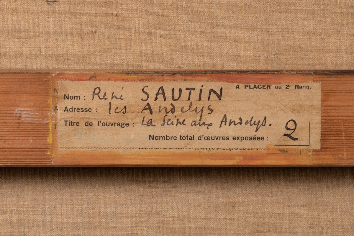 René Sautin (1881-1968) - La Seine Aux Andelys-photo-1