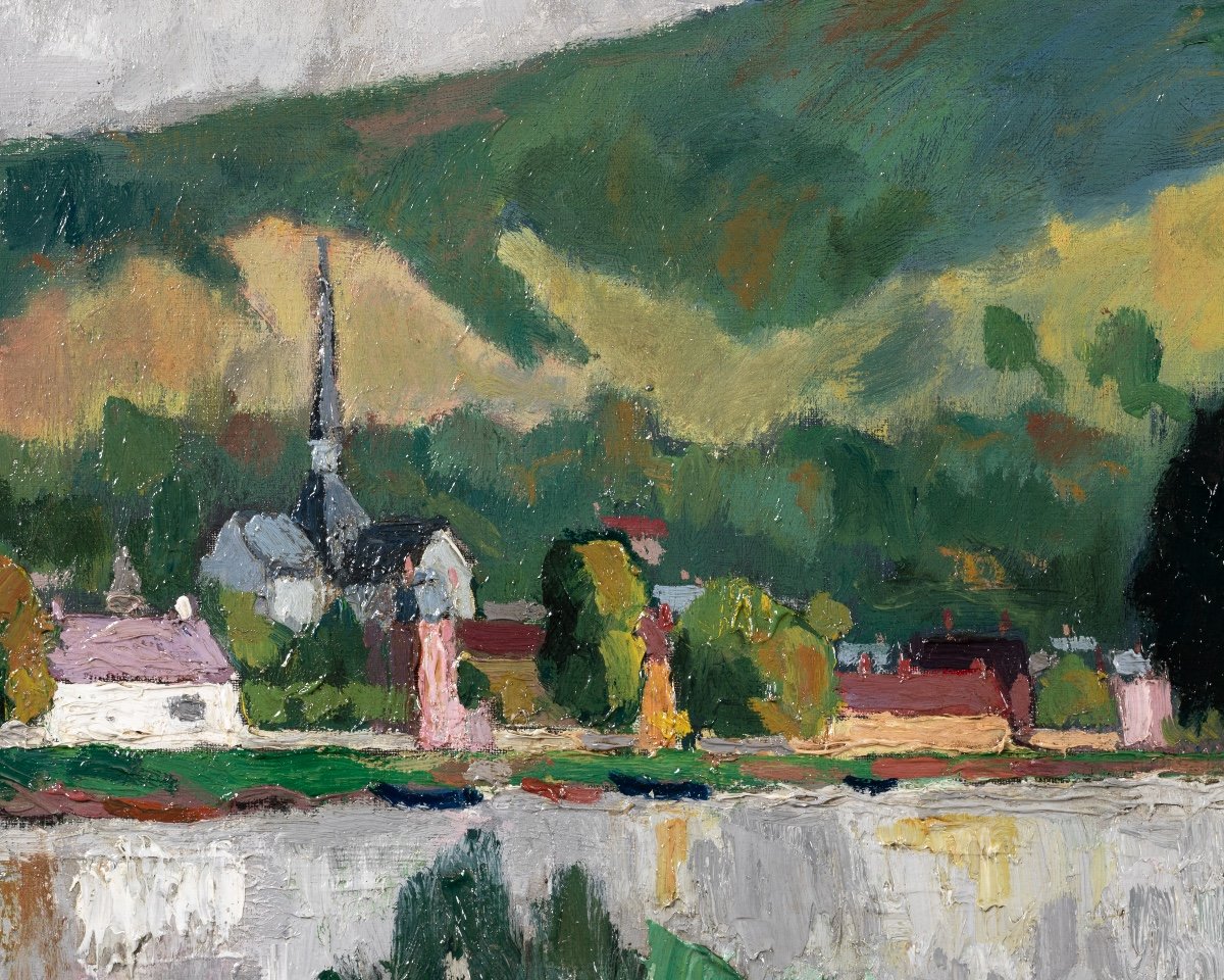 René Sautin (1881-1968) - La Seine Aux Andelys-photo-6