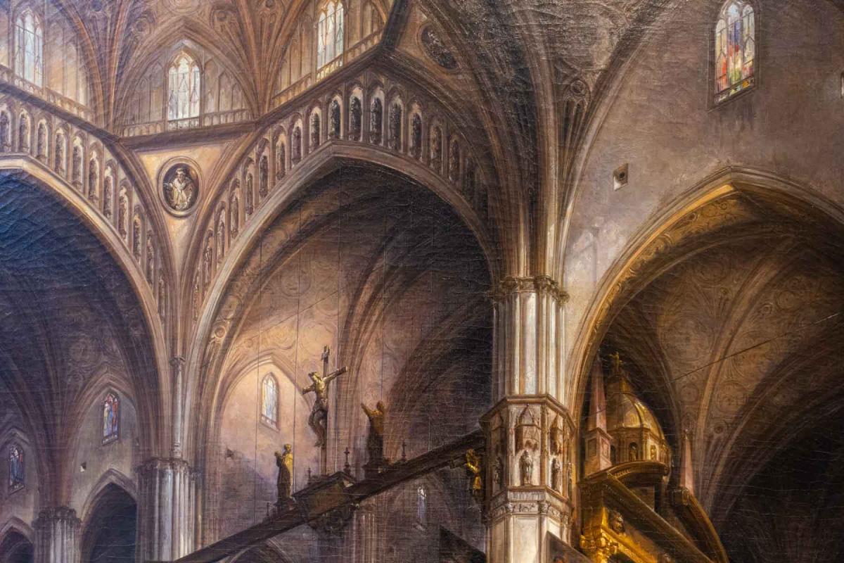 Intérieur De La Cathédrale De Milan - Louis-désiré Thienon ((1812- Après 1881)-photo-4