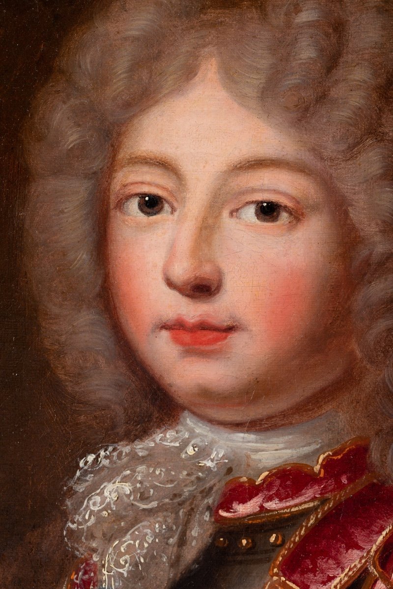 Portrait Dit Du Duc De Berry - École Française Vers 1700-photo-4