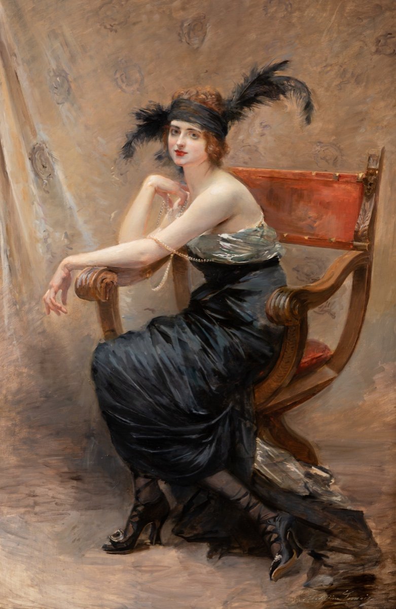 Madeleine Lemaire Le Portrait Moderne Ou Portrait Présumé D’anna De Noailles, C. 1914