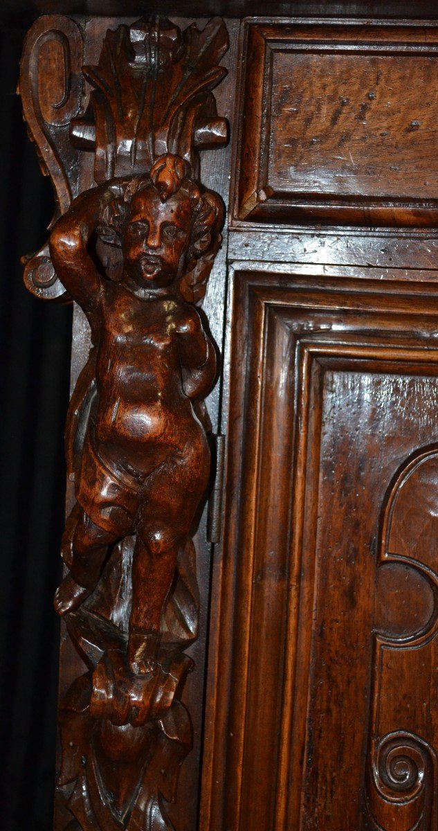 Diminutive In Walnut - Renaissance Style - Ep XIXth-photo-8