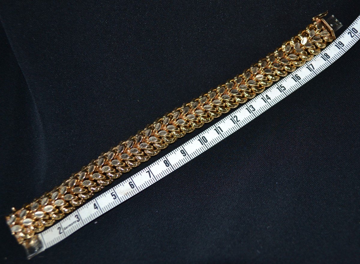 American Mesh Bracelet Gold 18 Carats - 36g-photo-1
