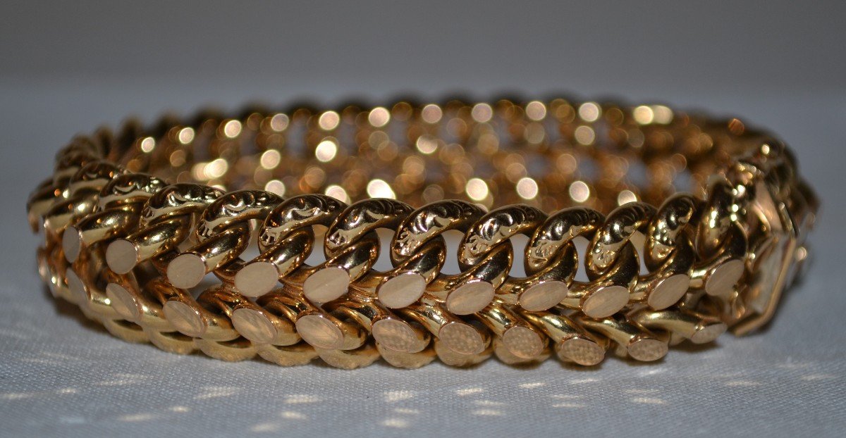 American Mesh Bracelet Gold 18 Carats - 36g-photo-6