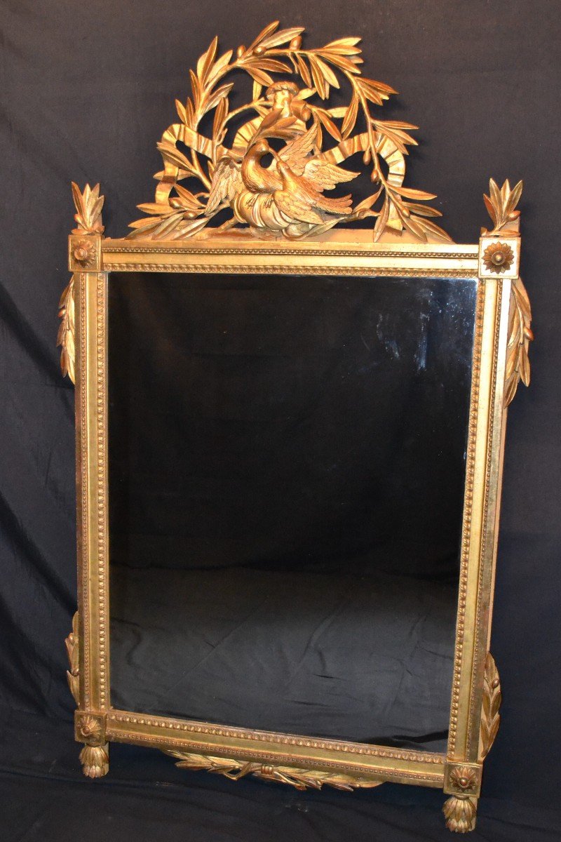 Large Louis XVI Period Mirror-photo-1