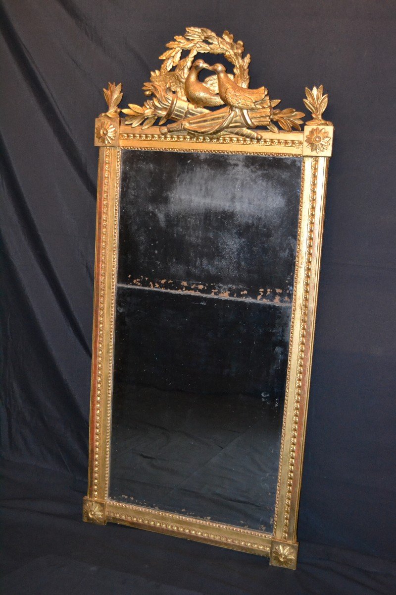 Grand Miroir Epoque Louis XVI-photo-3