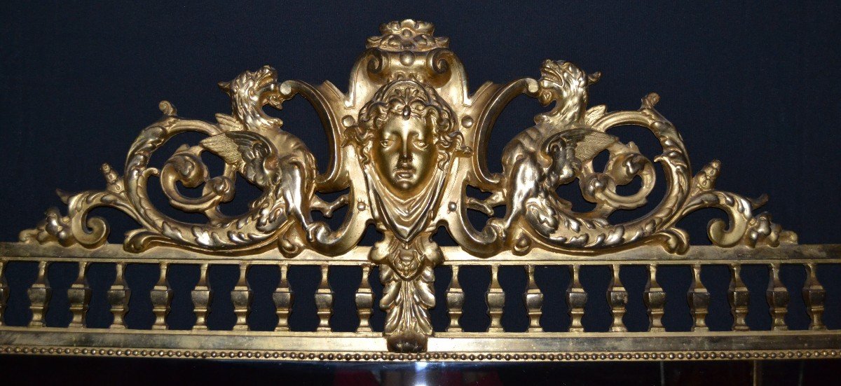 Grand Miroir De Style Louis XVI - XIXème Siècle-photo-3