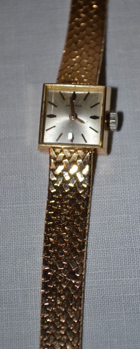 Longines Women's Watch In 18k Gold-photo-3