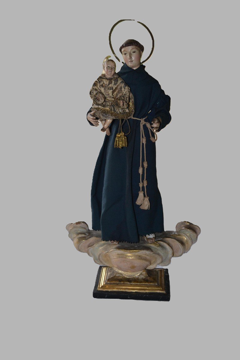 19th Century Carved Wood - Saint Anthony Of Padua