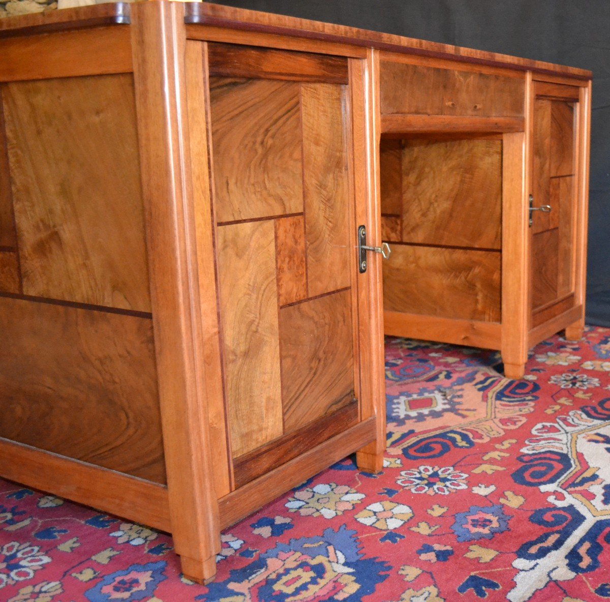 Middle Desk - Art Deco Period 1930/1940 - Stamped Maurice Alet-photo-2