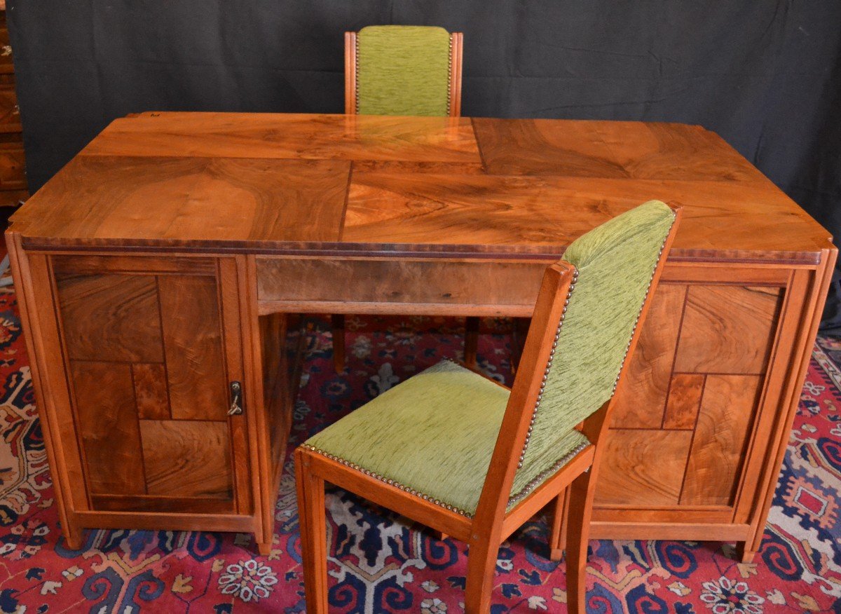 Middle Desk - Art Deco Period 1930/1940 - Stamped Maurice Alet-photo-4