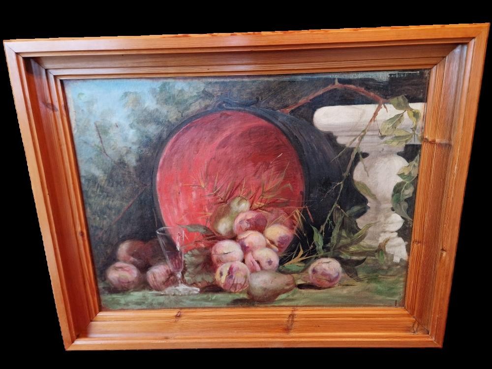 Nature Morte Aux Fruits - Huile Sur Toile