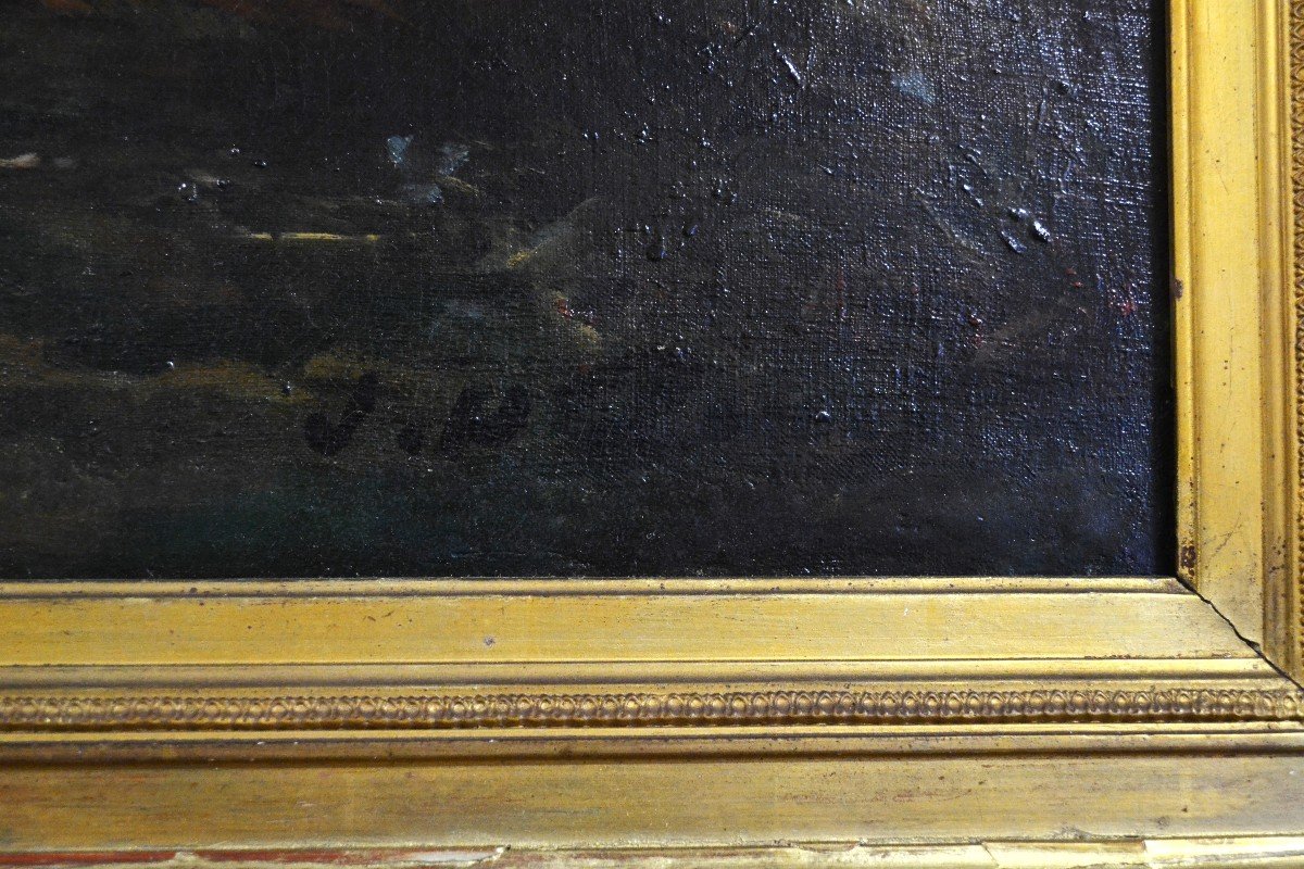 Pendants de tableaux, Grandes Huiles Sur Toile Du XIXème Siècle , De J. H. PENET. -photo-7