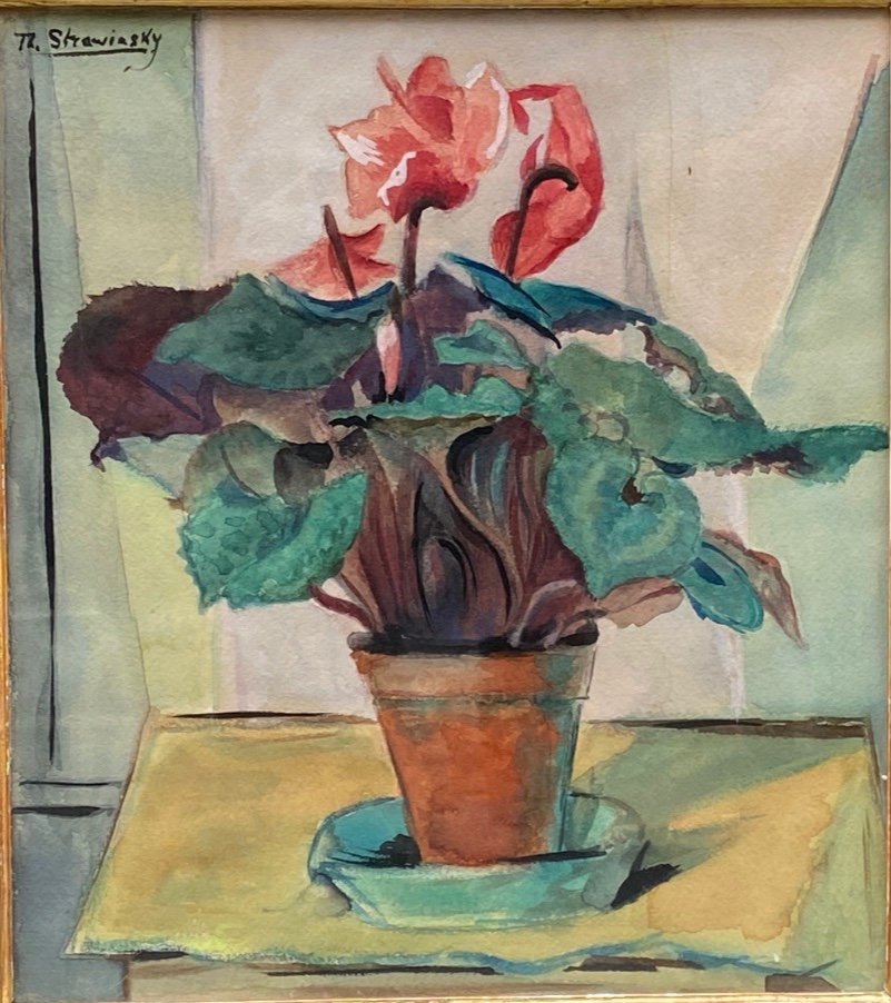 Theodore Stravinsky (1907-1989) Cyclamen-photo-2