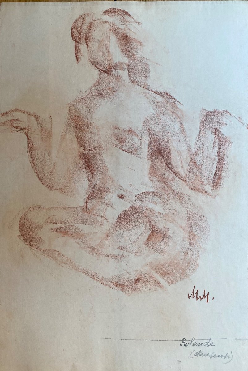 Mania Mavro (1889-1969) Seated Nude 