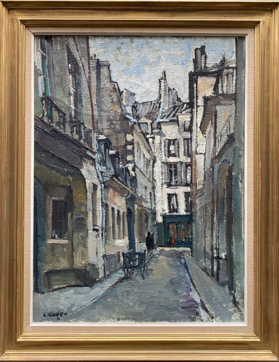 Constantin Kluge (1912-2003) Ruelle Du Vieux Paris Russie -photo-2