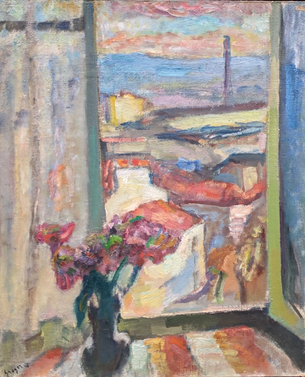 Kurt Groger (1905-1952) View From The Window In Boulogne -photo-2