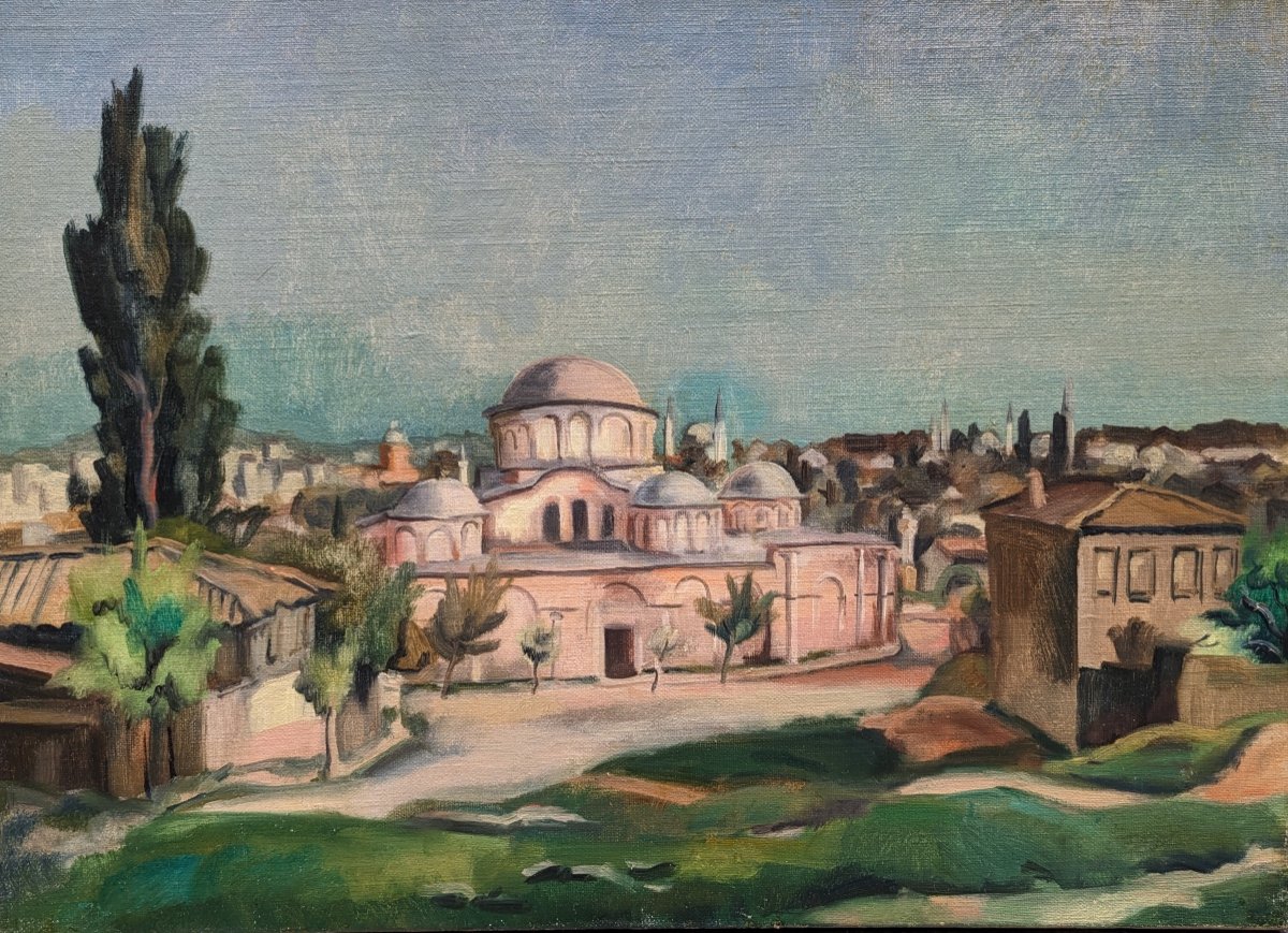 Léopold Lévy (1882-1966) Vue De Sainte Sophie-Istanbul 