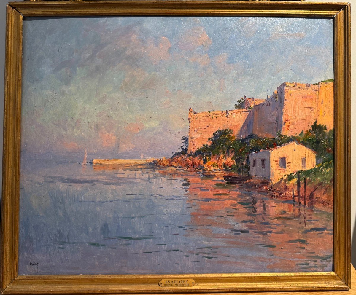 Alexandre Isailoff (1869-1944), "Bord De Mer à Sainte Marguerite"-photo-2