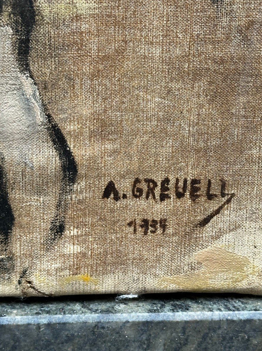 Arthur Greuell (1891 - 1966) - "les Deux Modèles Nus" -photo-2