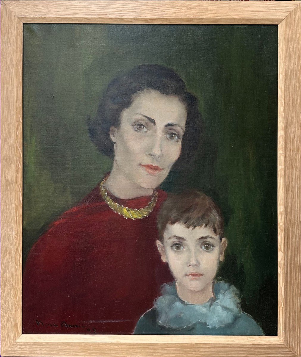 Nora Auric (1903-1982), "madame Beytout And Her Son Jean Louis" (1942)-photo-2