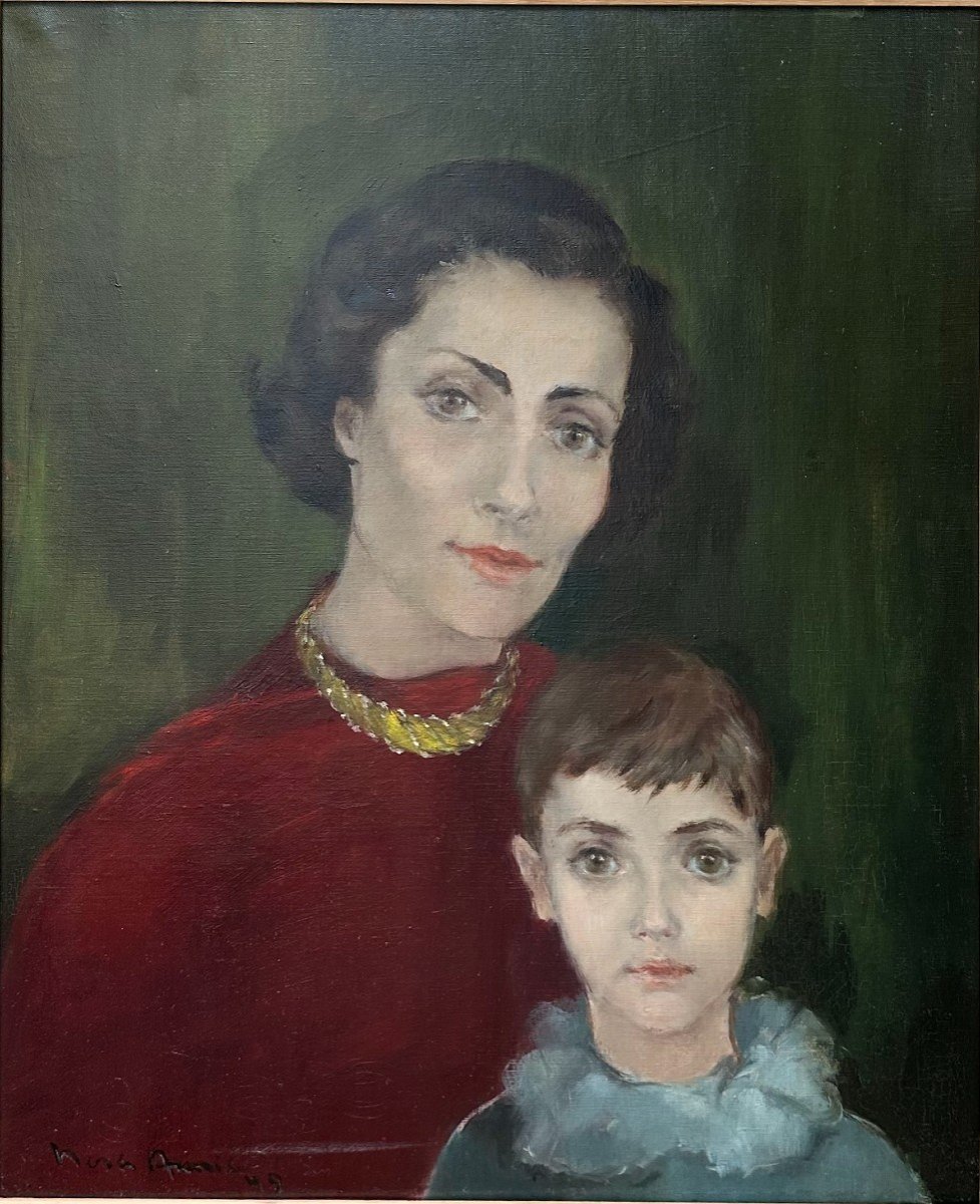 Nora Auric (1903-1982), "madame Beytout And Her Son Jean Louis" (1942)