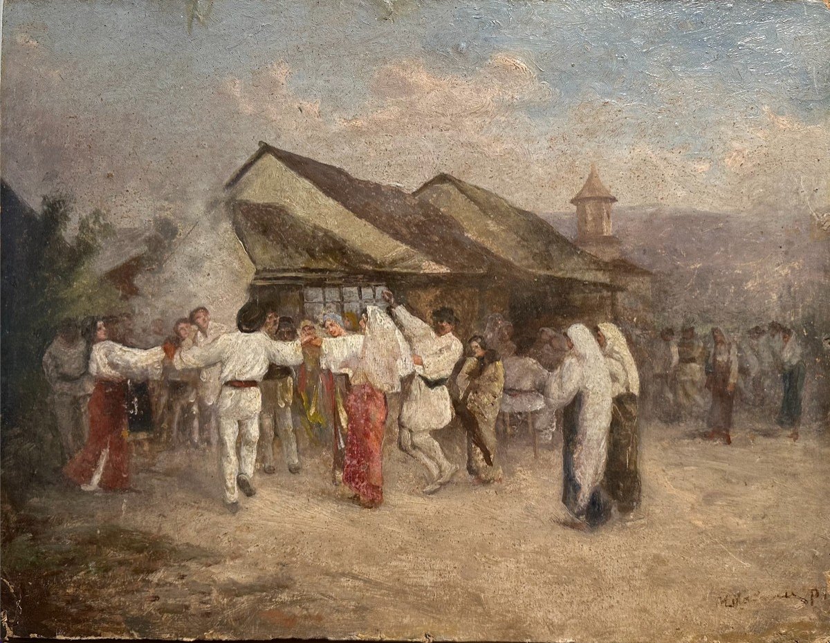 Dimitrie Mihăilescu (1872-1922), "village Festival In Romania"