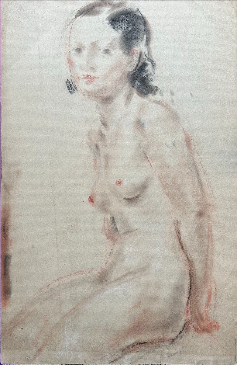 Eugene Nikolsky, (? Moscow - 1944 France), "Nue Assise" double face