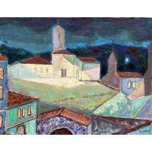 Nicolas Issaïev (1891 - 1977) "night In Assisi" Russian