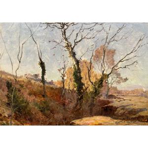Louis Gautier (1855-1947) Forest During Autumn