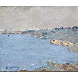 Vladimir De Terlikowski (1873-1951) Bord De Mer à Dieppe