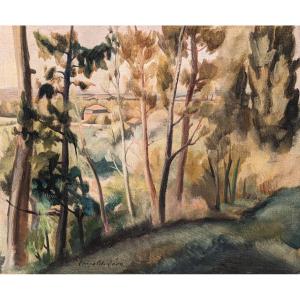 Léopold Lévy (1882-1966) Provencal Landscape 