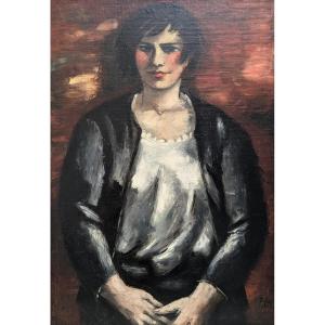 Frans Masereel (1889-1972) Portrait De Femme 
