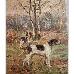 Georges-frédéric Rötig (1873-1961) Chiens de meute 1893 