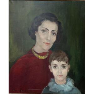 Nora Auric (1903-1982), "madame Beytout And Her Son Jean Louis" (1942)