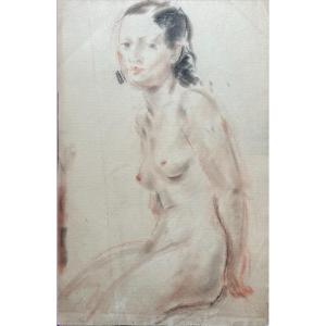 Eugene Nikolsky, (? Moscow - 1944 France), "seated Nude" Double Sided