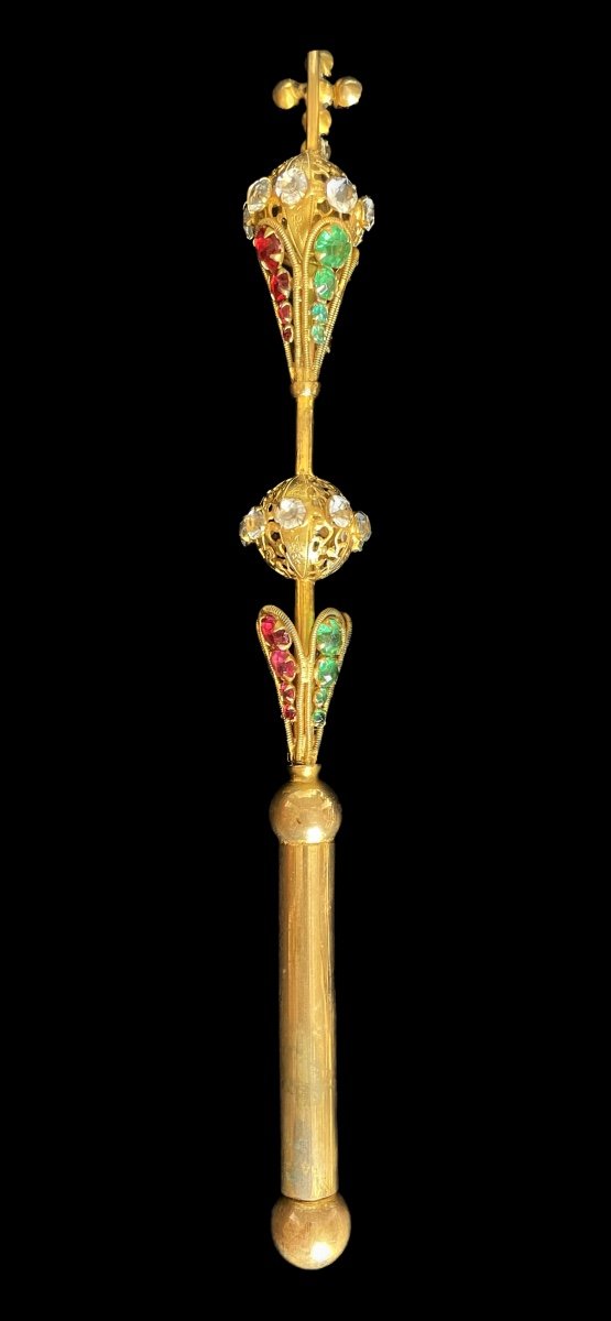 Religious Statuary Scepter, 19th Century-photo-3