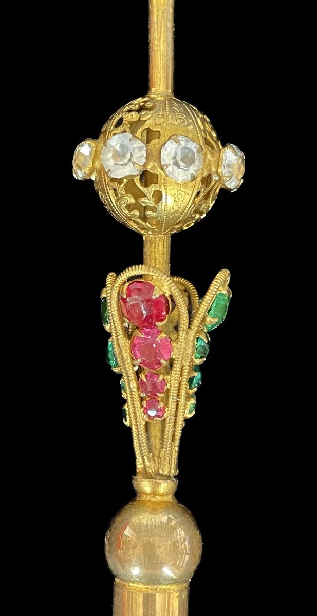 Religious Statuary Scepter, 19th Century-photo-4