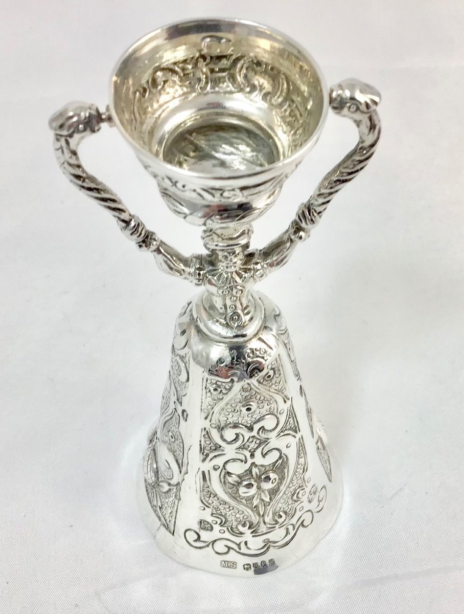 Betting Cup, London 1893, Sterling Silver, Victorian Period-photo-3