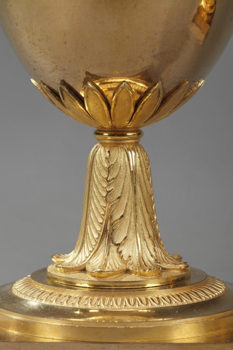 Gilt Bronze Vases From The First Empire-photo-4