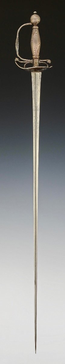 Silver Sword, Louis XV Period, Circa 1760-photo-3